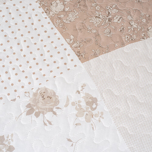 Cuvertură de pat 4Home Beige Patchwork, 220 x240 cm