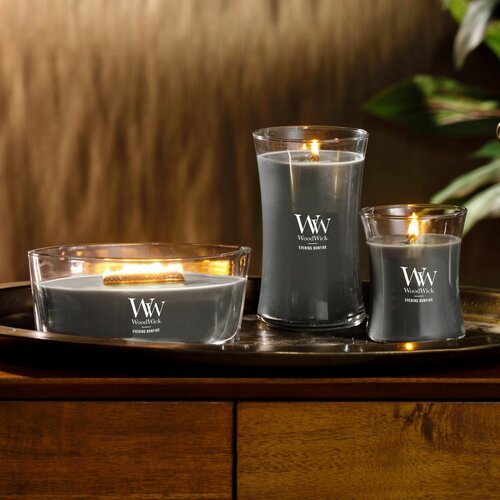 Woodwick Vonná svíčka loď Evening Onyx, 453 g
