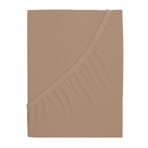 Cearșaf de pat 4Home jersey Ideal, nuc, 180 x 200 cm