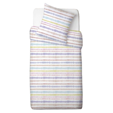Baumwollbettwäsche Renforce Linien bunt, 140 x 220cm, 70 x 90 cm