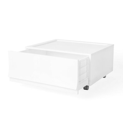 Modulární úložný box Wave Snow s kolečky 54,6 x 43,4 x 22 cm