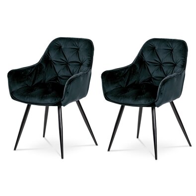 Set de scaune de sufragerie DCH-421 BK4, 2 buc.