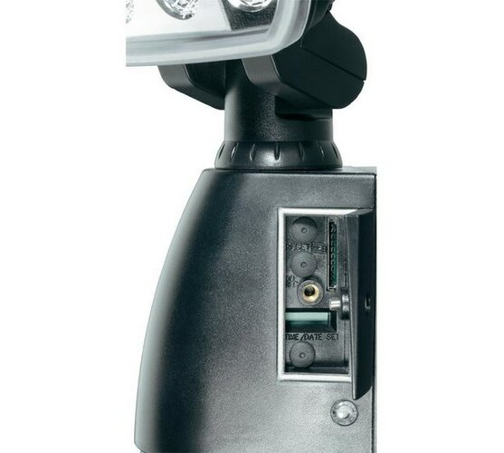 Kamera s LED reflektorem a PIR senzorem, Conrad, černá, 18 x 35 x 25 cm
