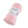 B.E.S. Petrovice Babydecke aus Mikroflanell  exclusive,  Rosa, 110 x 140 cm