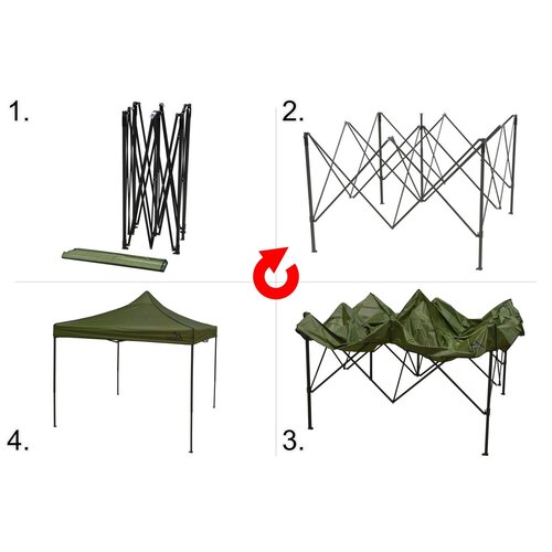 Cort tip pavilion Cattara 13338 Waterproof, 3 x 3 m