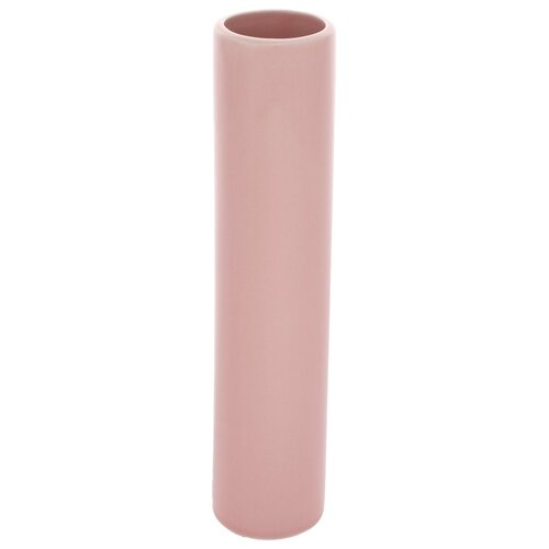 Керамічна ваза Tube, 5 x 24 x 5 см, рожева