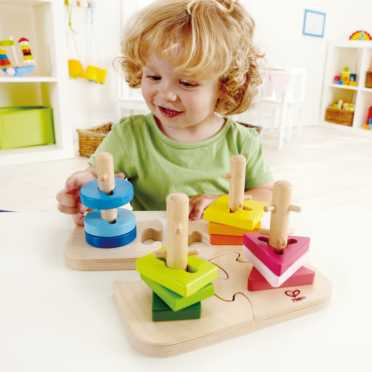 Hape kreatív fa puzzle, 19,7 x 11,6 x 19,7 cm termék 2. képe