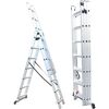 Fieldmann FZZ 4307 dreiteilige Leiter, 3 x 7 Sprossen