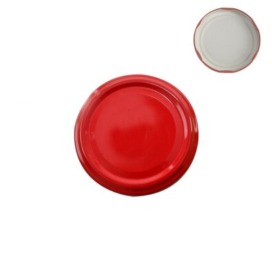 Orion 10-delni set pokrovčkov z navojem 5,3 cm,rdeč