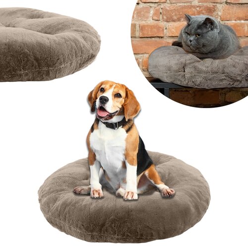 Domarex Hundebett IVY PLUSH beige, Durchmesser 65 cm