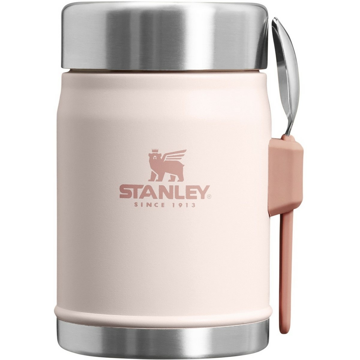 STANLEY Termos obiadowy 400 ml z łyżką/widelcem Rose  Quartz