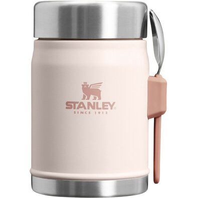 STANLEY Termos obiadowy 400 ml z łyżką/widelcem Rose  Quartz