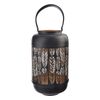 InDecor Sfeșnic metalic Leaf negru, 23 x 23 x 42cm