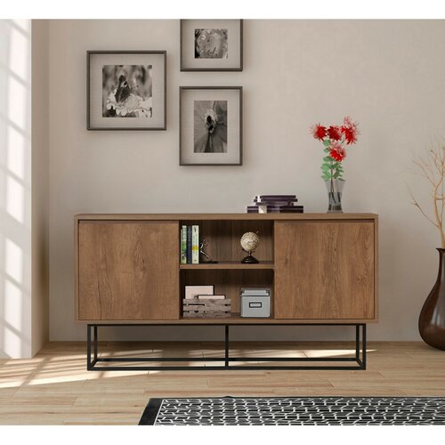 Skříňka Tela Walnut and Black