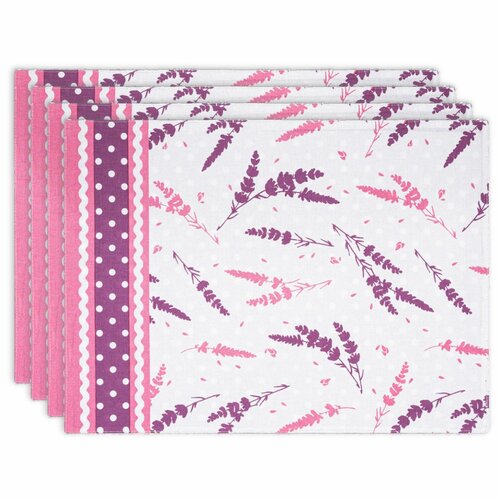 Вигідний набір Серветки «Лаванда» 2022, 33 x 45см, 4 шт.