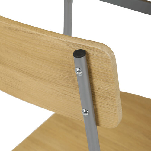 Jídelní set pro 2 osoby CORE Wild Oak, šedá konstrukce