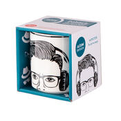 Altom Porcelánový hrnček Face, 350 ml