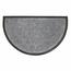 HOME ELEMENTS Gumová rohožka půlkruh šedá, 45 x 75 cm