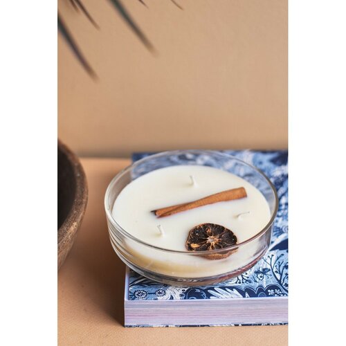 Organikus háromágú gyertya Goji Moro Orange 200 güvegben