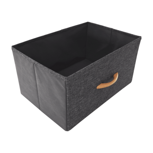 Komoda z szufladami z tkaniny PALMERA, czarny