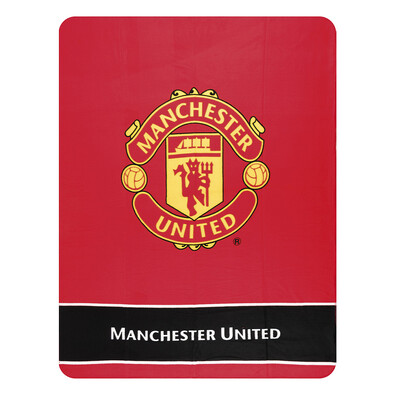 Manchester United Címer fleece  pléd, 130 x 170 cm