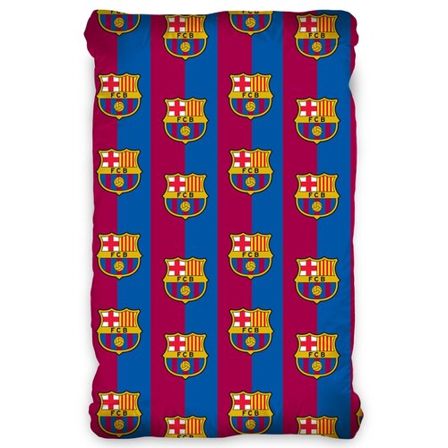 Prześcieradło bawełniane FC Barcelona, 90 x 200 cm