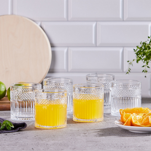 Altom Set mit niedrigen Gläsern Greta 330 ml, 6 Stück