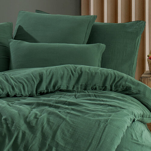 4Home Muslin posteljnina Moss, 220 x 200 cm, 2 kos 70 x 90 cm