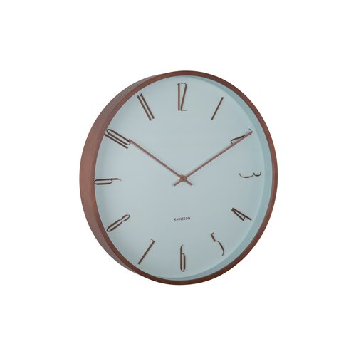 Karlsson 6014BL dizajnové nástenné hodiny modrá, pr. 40 cm