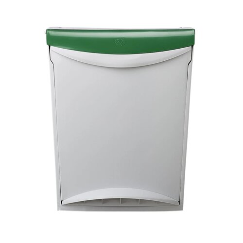 Coș de gunoi Denox Ekosystem pentru deșeurisortate 25 l, verde - sticlă