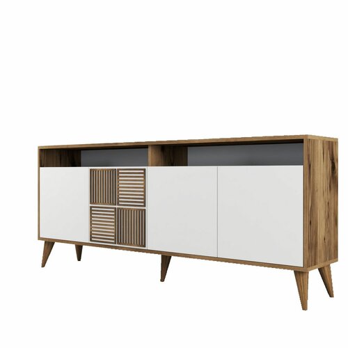 Schrank Milan 2 Walnut and White