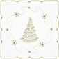Vianočný obrus Stromček bielo-zelená, 35 x 35 cm
