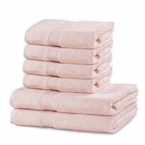 DecoKing Sada ručníků a osušek Marina růžová, 6 ks