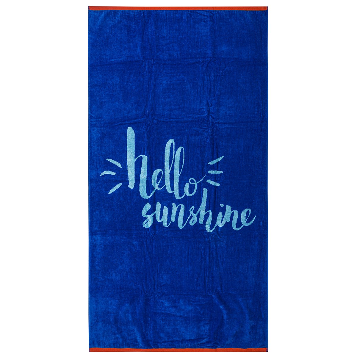 TipTrade Plážová osuška Hello Sunshine modrá 90x170