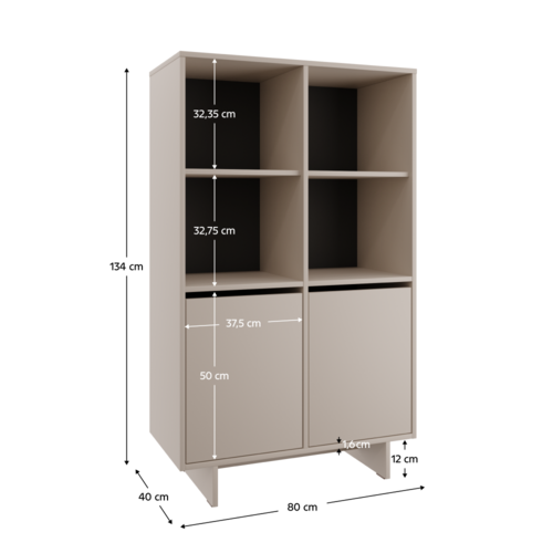Szafka STANDO STD03, kremowa