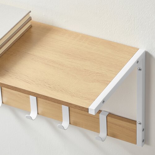 E1083 WT fali polcok szett, fehér, 2 db