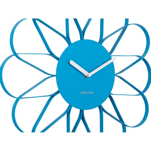 Karlsson 5975BB дизайнерські настінні годинники сині, діаметр 40 см