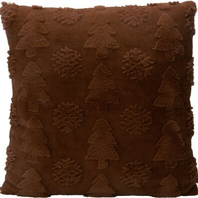 Kissen Little Trees braun, 45 x 45 cm