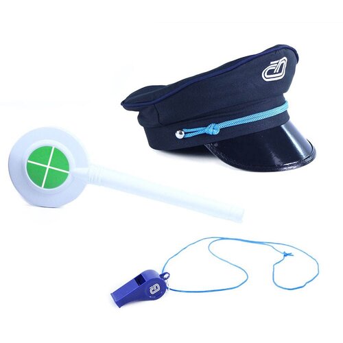 Rappa Komplet České dráhy s piščalko in plácalko,3 kos