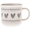 Cană din ceramică Inimioare I, 450 ml