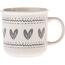Cană din ceramică Inimioare I, 450 ml