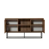 Skříňka Tela Walnut and Black