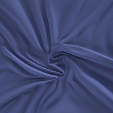 Kvalitex Satenasto pregrinjalo z elastiko temnomodro , 180 x 200 cm