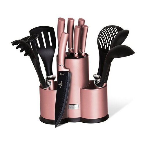 Berlinger Haus 12-dielna sada kuchynského náčinia v stojane I-Rose Edition