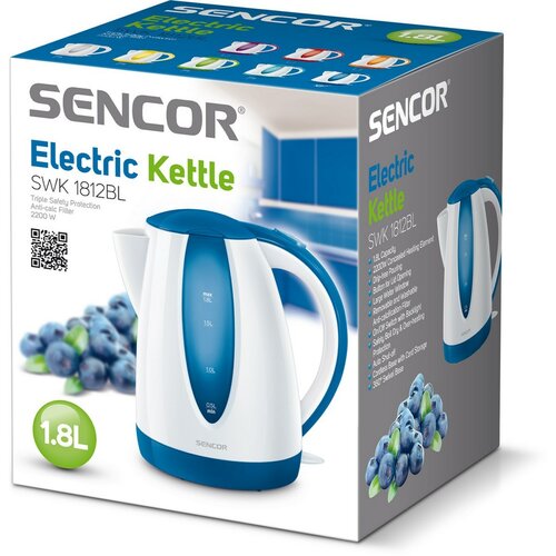 Sencor SWK 1812BL elektromos vízforraló, kék