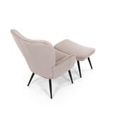 Relaxačné kreslo s podnožkou L7285 PINK6, ružové