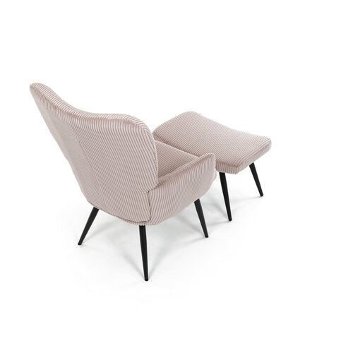 Relaxační křeslo s podnožkou L7285 PINK6, růžová