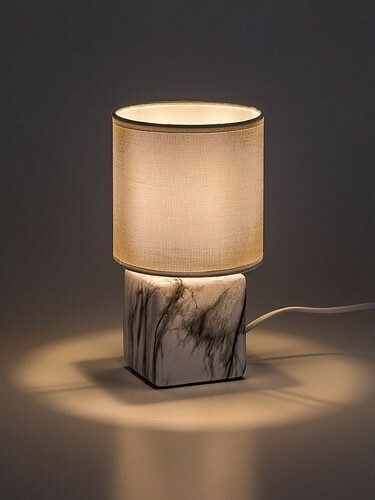 Rabalux 74069 stolní lampa Nalisa, hranatá, bílá