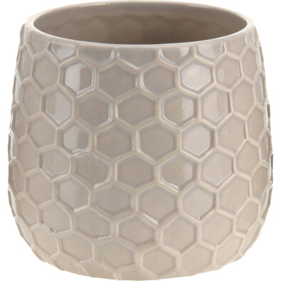 Ghiveci de flori Honey, din ceramică, bej