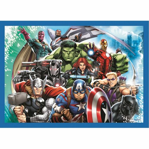 Trefl Пазл Avengers Ми команда, 4 в 1; 54, 70 деталей